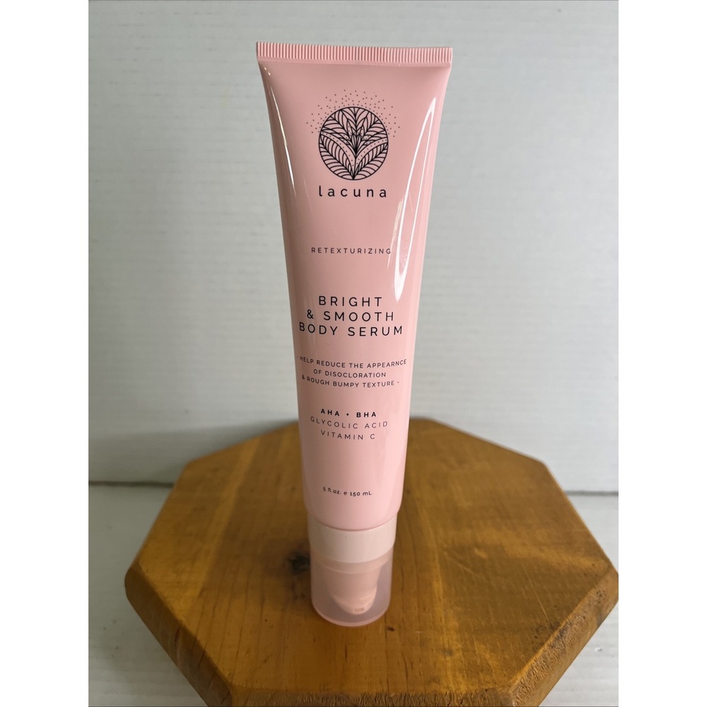 Lacuna Bright & Smooth Body Serum Retexturizing AHA BHA Vitamin C 5oz New